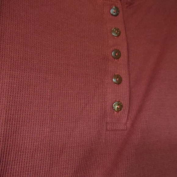 Rust Red Henley Top - Picture 6 of 6